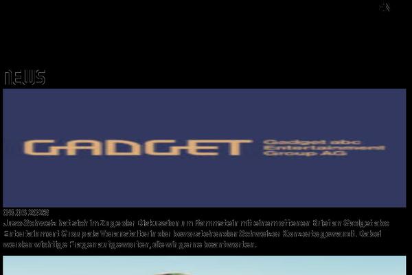 Gadget theme site design template sample