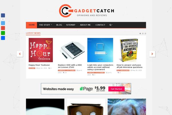 Goliath theme site design template sample
