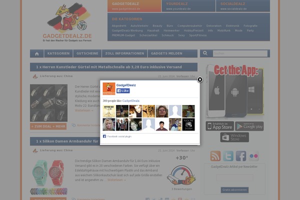 Site using WP Socializer plugin