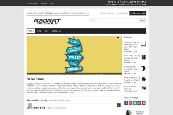 WordPress website example screenshot