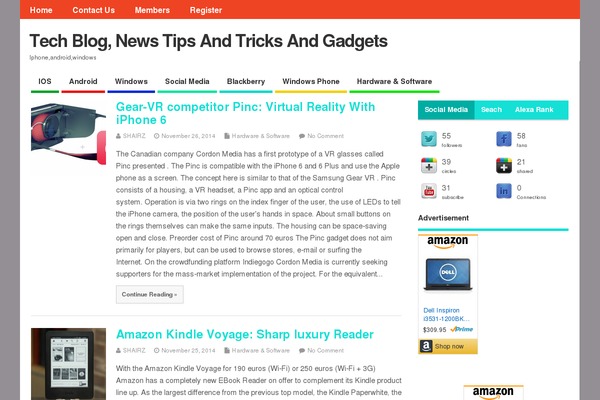 MesoColumn theme site design template sample