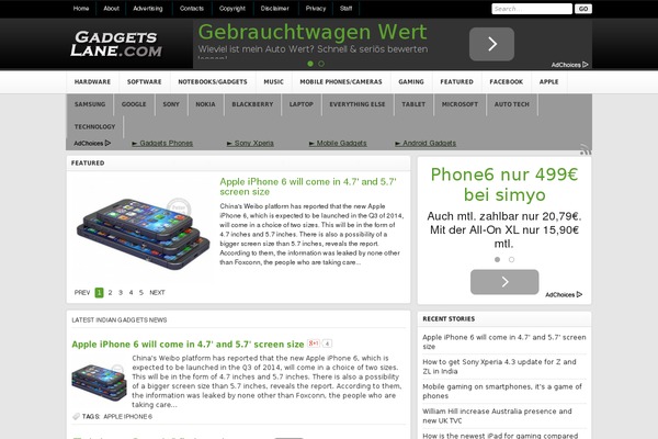 gadget_v1.0 theme websites examples
