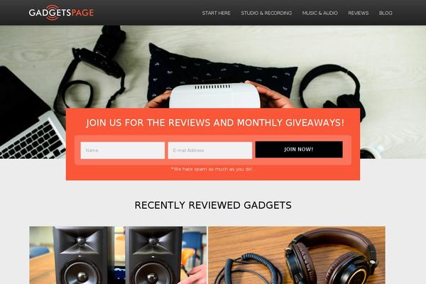 gadgetspage.com site used Gadgets