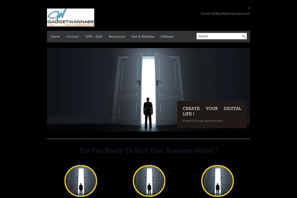 BlackBird theme site design template sample