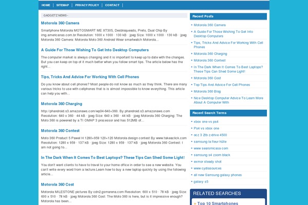 Site using Structured-content plugin