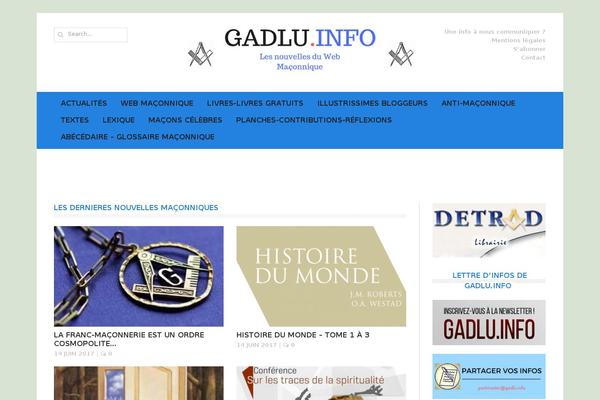 Headline-news theme site design template sample