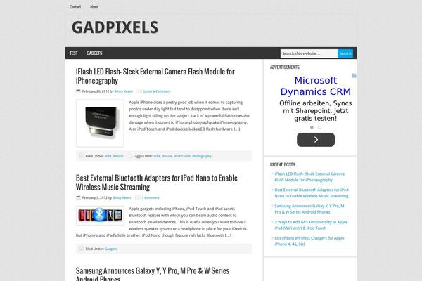 News theme site design template sample