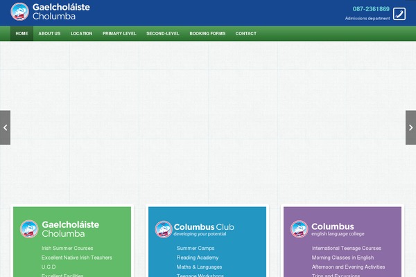 gaelcholaistecholumba.com site used Edu-wp