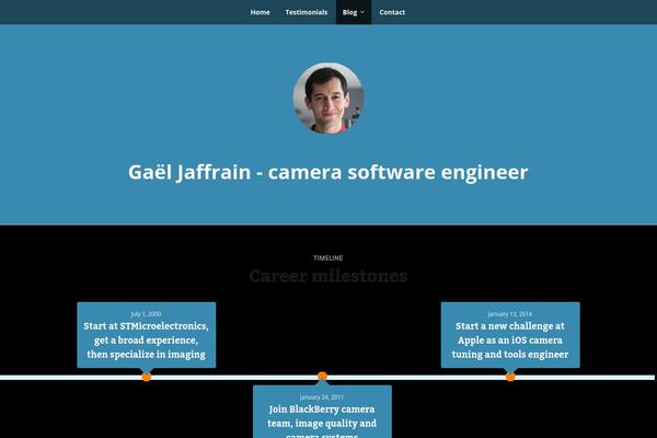 The One Pager theme site design template sample
