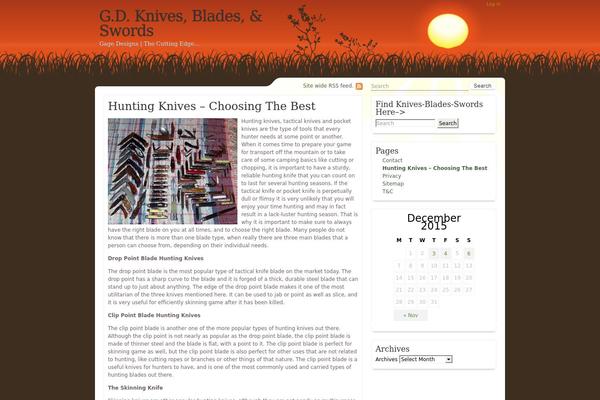 Evening-sun theme site design template sample
