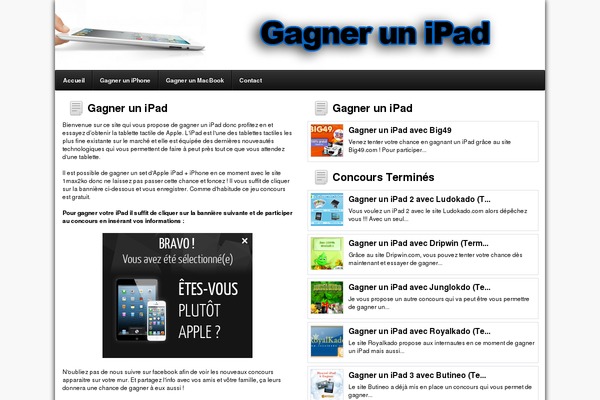 gagner-un-ipad.fr site used Infos-mobiles