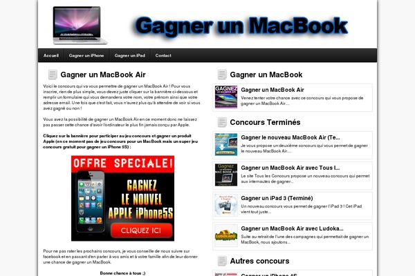 gagner-un-macbook.fr site used Infos-mobiles