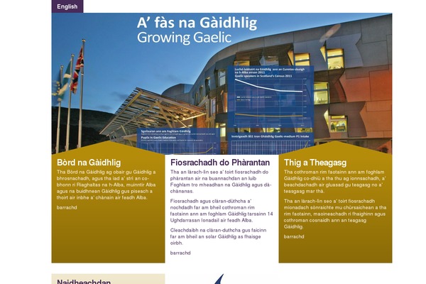 gaidhlig.org.uk site used Home