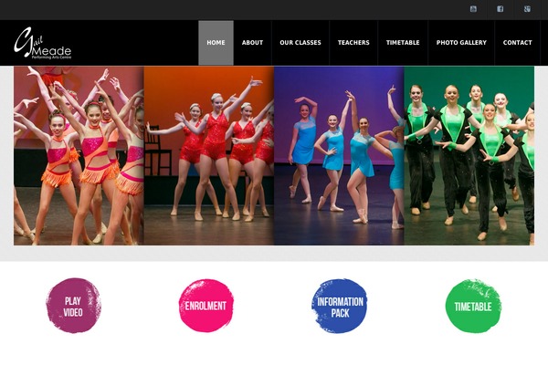 Dance-studio-child theme site design template sample
