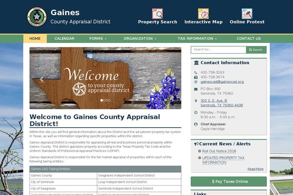 gainescad.org site used Bis-slider-images