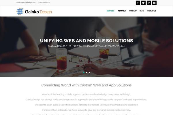 gainko.com site used Bizwrap