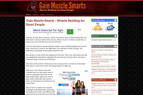 Thesis 1.8 theme site design template sample