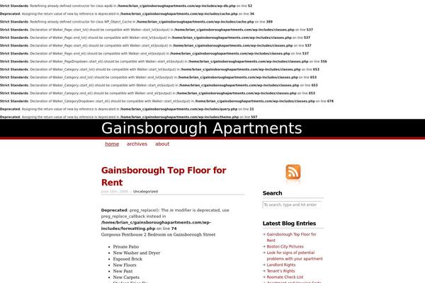 gainsboroughapartments.com site used Copyblogger