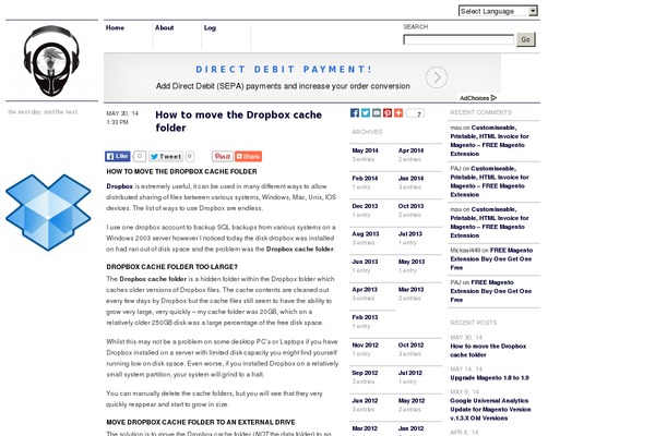 Site using Instant-page plugin