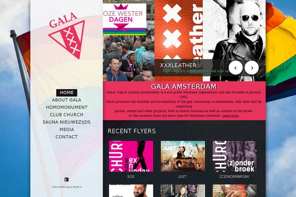 Gala theme site design template sample