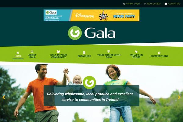 Gala theme site design template sample