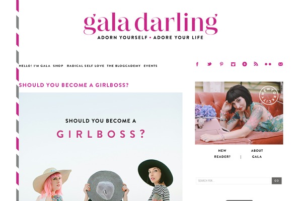 Gala theme site design template sample
