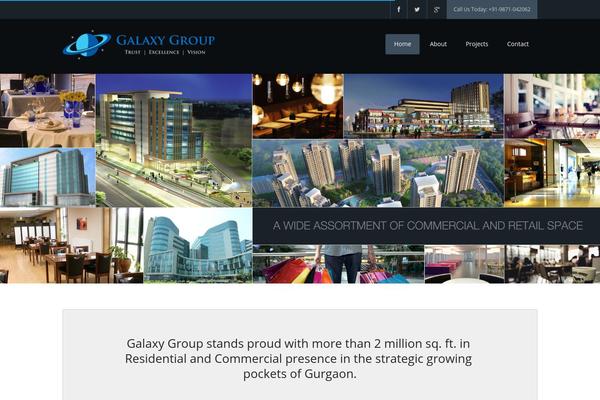 galaxy-group.in site used WP Pro Real Estate 6