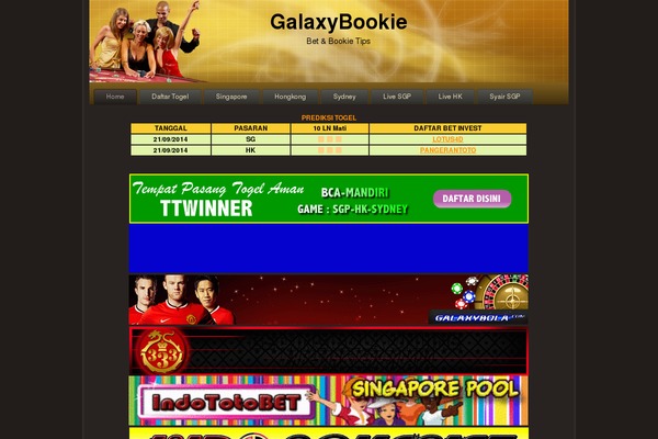 Frontier theme site design template sample