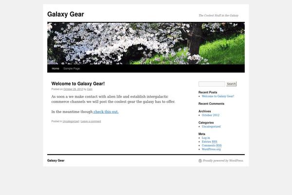 Twenty Nineteen theme site design template sample