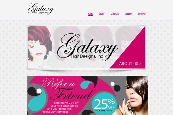 Radial theme site design template sample