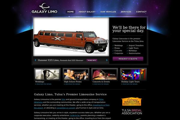 Galaxy theme site design template sample