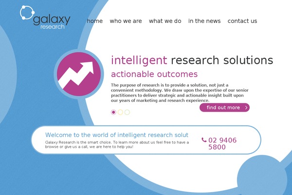 Galaxy theme site design template sample