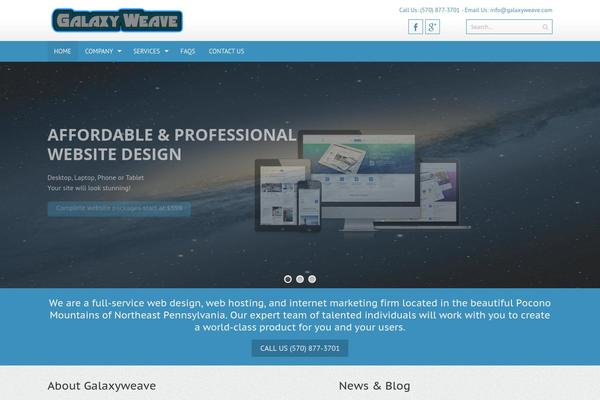 galaxyweave.com site used AccessPress Pro