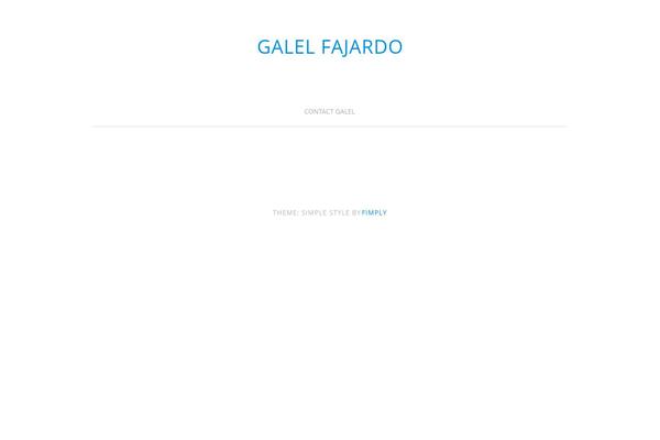 Simple Style theme site design template sample