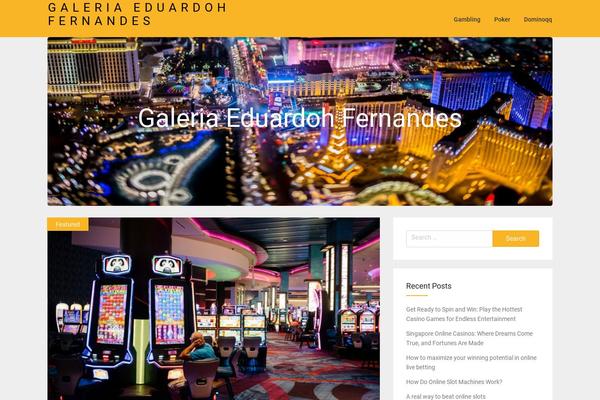 galeriaeduardohfernandes.com site used Corporately Blogging