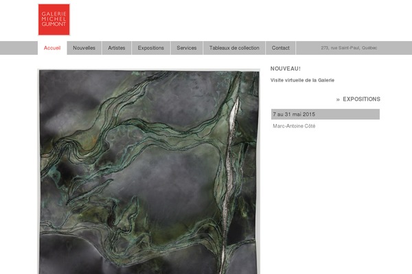 galeriemichelguimont.com site used Galerie