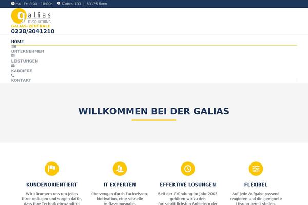 The7 Child theme site design template sample