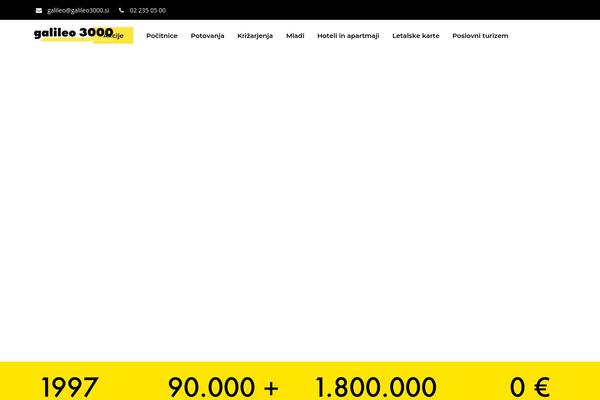 Getaway theme site design template sample