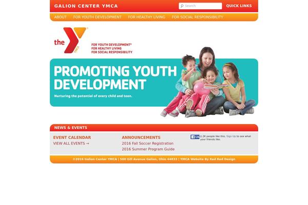 Ymca theme site design template sample