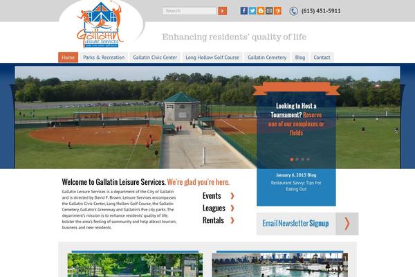 gallatinciviccenter.com site used Gallatin-leisure