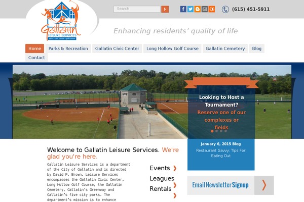 gallatin-leisure theme websites examples