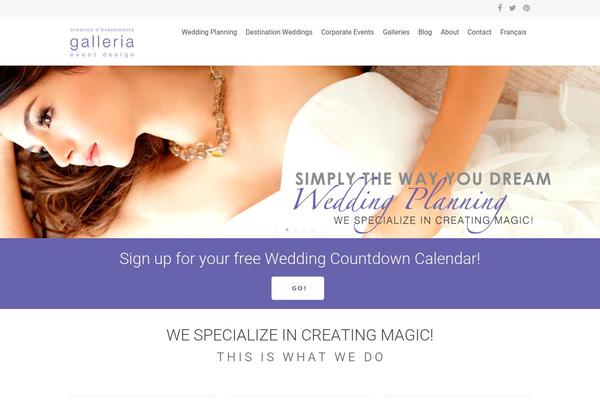 Wedding-wp theme site design template sample