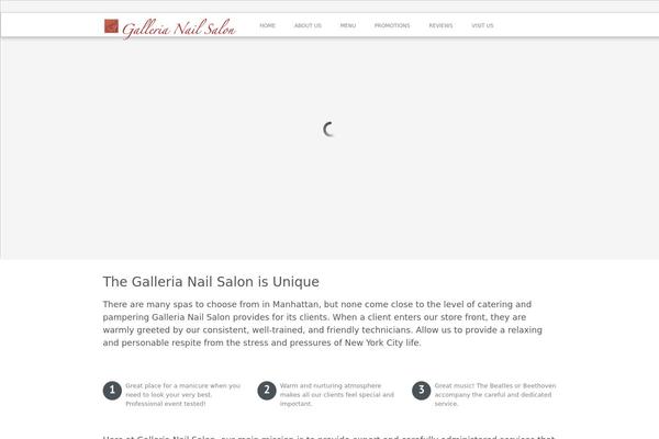 Gaia theme site design template sample