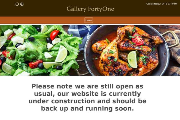 The Restaurant theme site design template sample