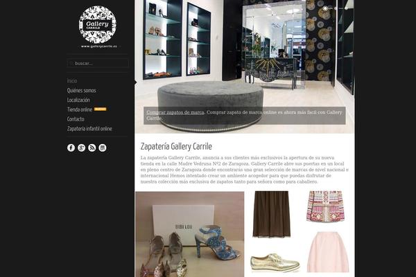Showroom theme site design template sample