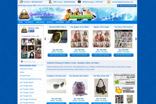 gallerylutas.com site used Indostore4