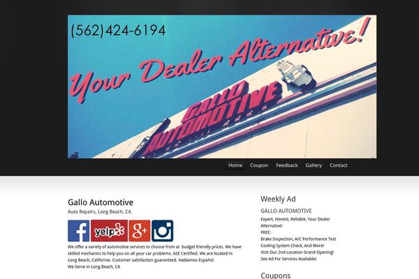 Inspire theme site design template sample