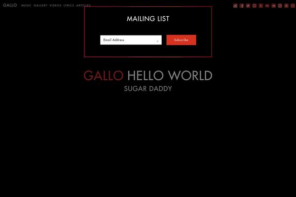 gallomusic.com site used Gallo