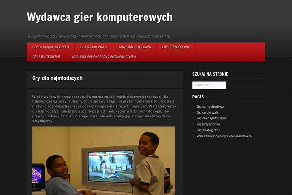 GamePress theme site design template sample