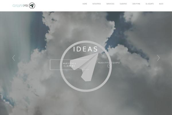 Visia theme site design template sample